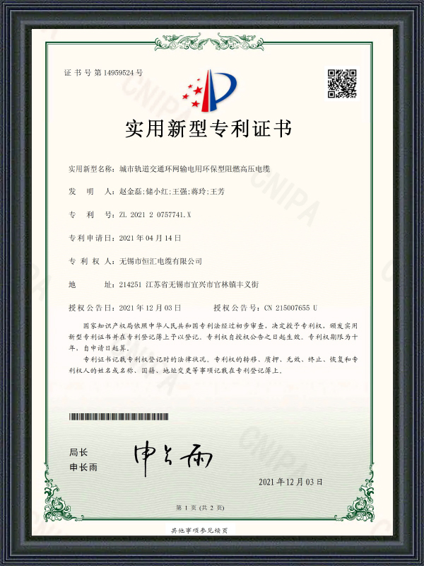 Certificato di brevetto per modello di utilità